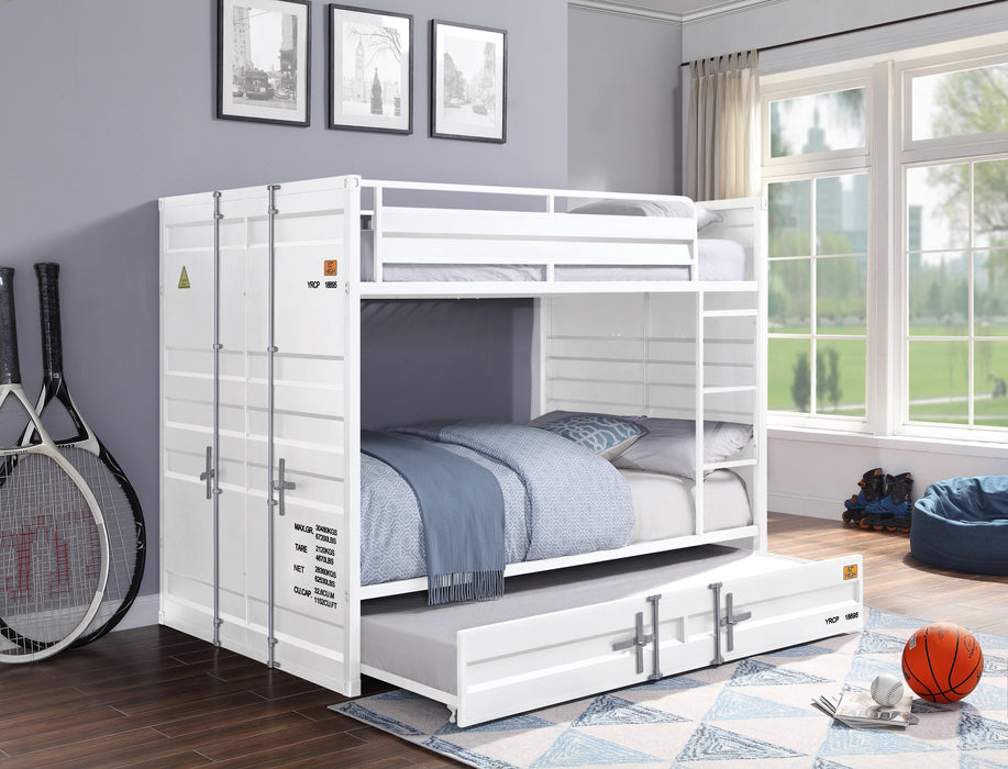 Cargo White Bunk Bed (Full/Full) image