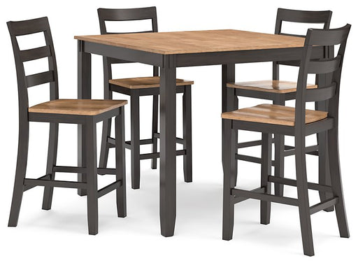 Gesthaven Counter Height Dining Table and 4 Barstools (Set of 5) image