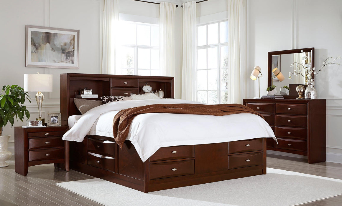 Linda Merlot Full 5-Piece Bedroom Set image