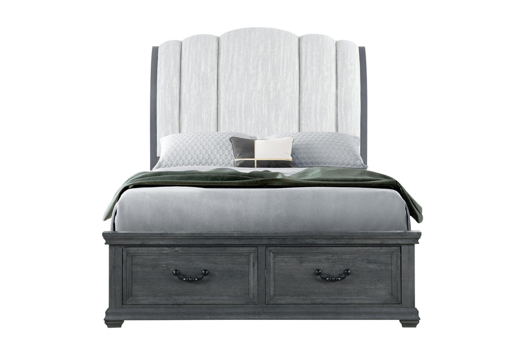 ROWAN GREY STORGAE QUEEN BED image