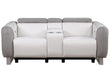 U8520 BLANCHE WHITE/GREY F06 POWER CONSOLE RECLINING LOVESEAT image