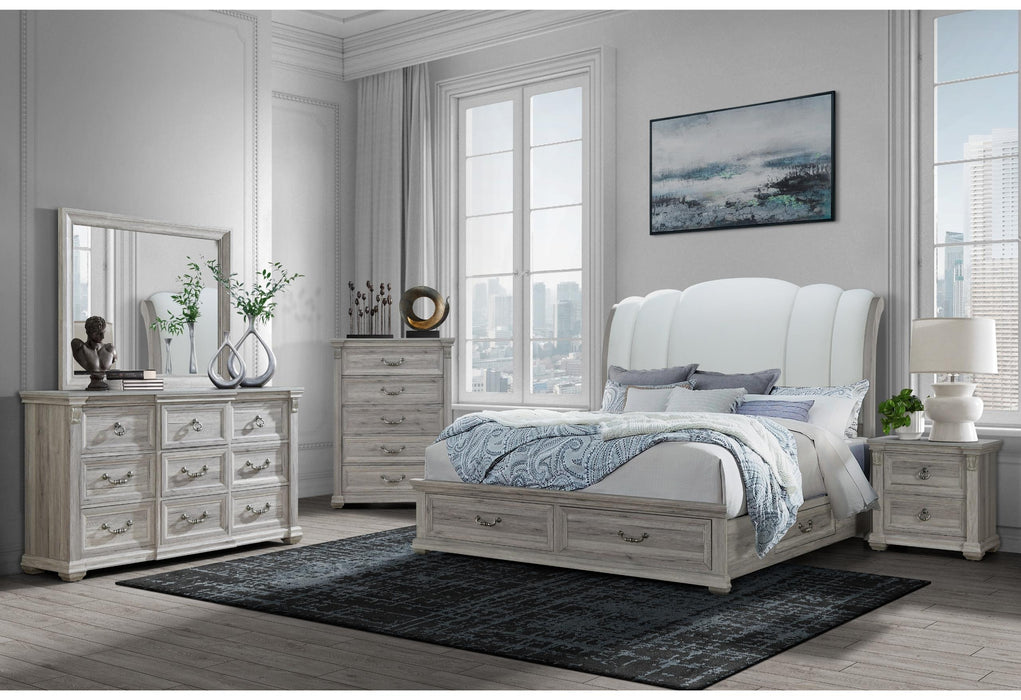 ROWAN NATURAL STORAGE QUEEN BED GROUP