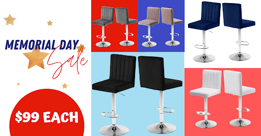 Memorial Day Sale - Elegant Bar Stool Chairs