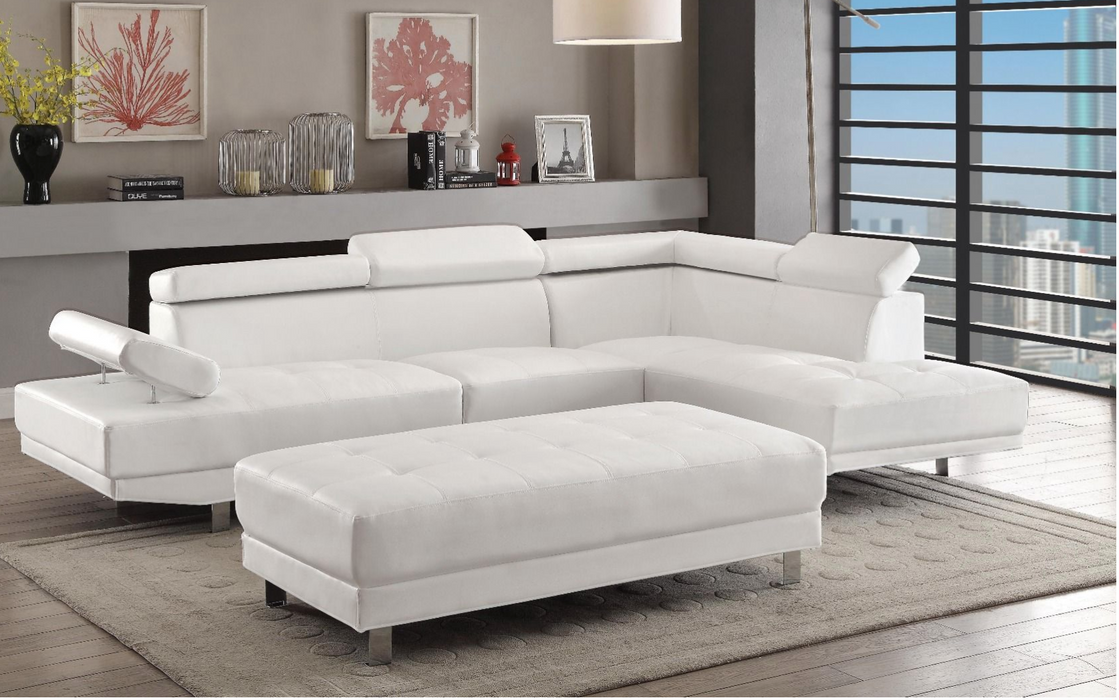 WHITE SECTIONAL