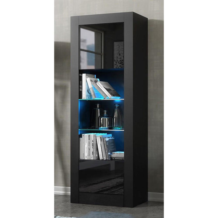 Milano Modern 25" Bookcase - Black