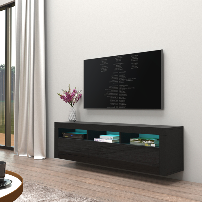 Milano Classic Wall Mounted Floating Modern 63" TV Stand image