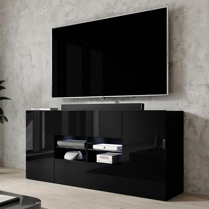 Sarenzo Modern 63" TV Stand - Black