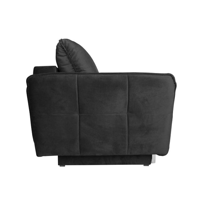 Largo Sleeper Sofa with Storage - Black