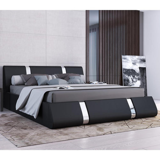 Rio Modern Upholstered Low Profile Platform Bed with Storage image
