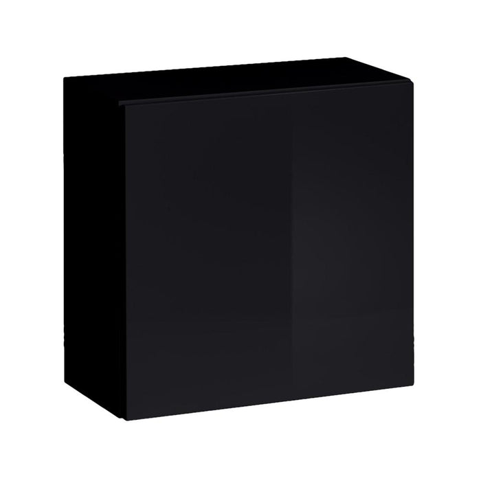 Fly Type-60 Wall Mounted Floating Bookcase Cabinet - Black