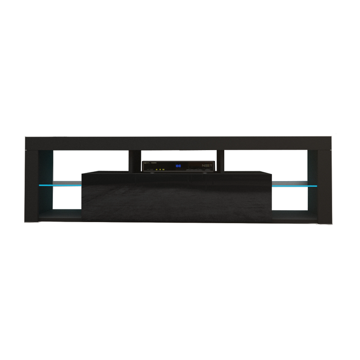 Milano 160 Wall Mounted Floating Modern 63" TV Stand - Black
