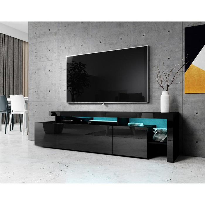Indisio Modern 73" TV Stand - Black