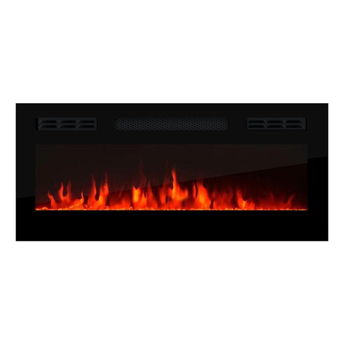31.5" Electric Fireplace Recessed Wall Mounted Heater - Black