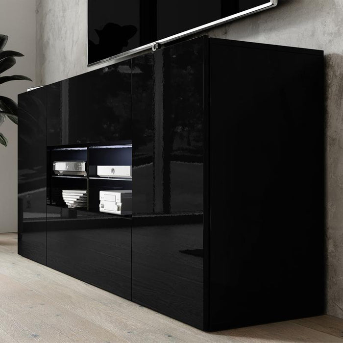 Sarenzo Modern 63" TV Stand - Black