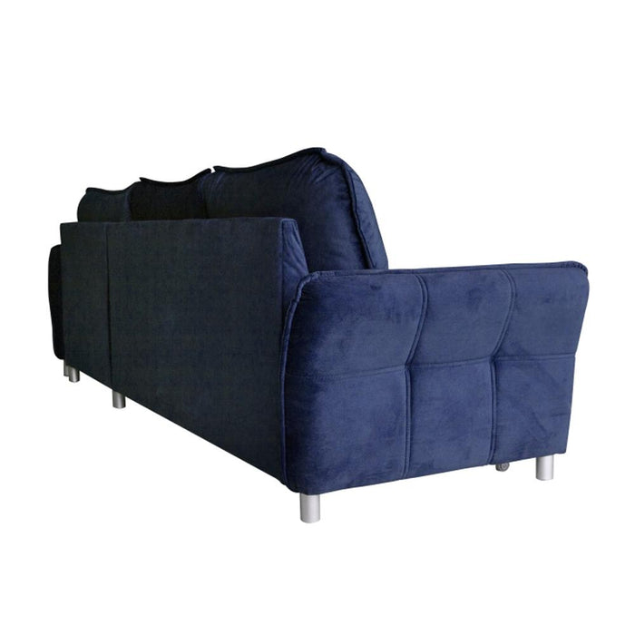 Rebecca Reversible Sleeper Sectional Sofa with Storage - Dark Blue