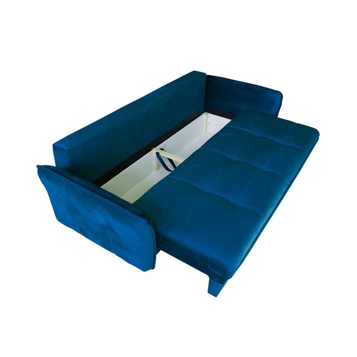 Largo Sleeper Sofa with Storage - Dark Blue