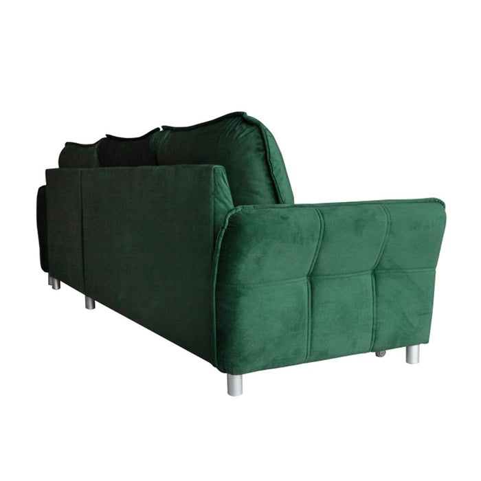 Rebecca Reversible Sleeper Sectional Sofa with Storage - Dark Green