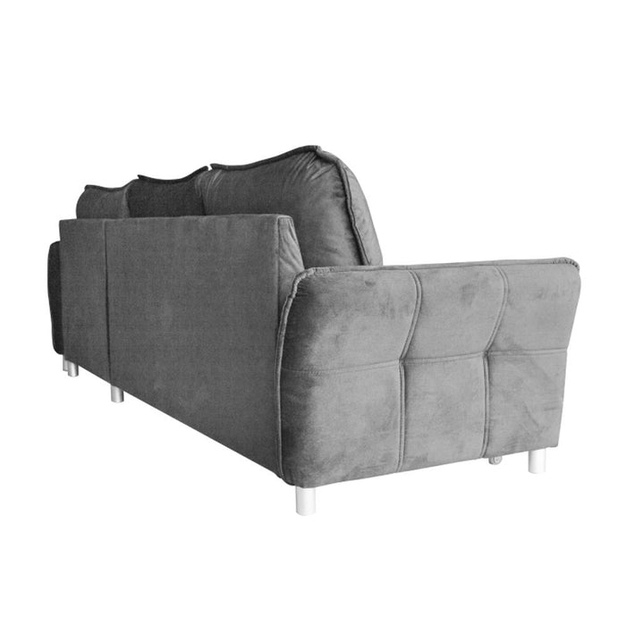 Rebecca Reversible Sleeper Sectional Sofa with Storage - Gray