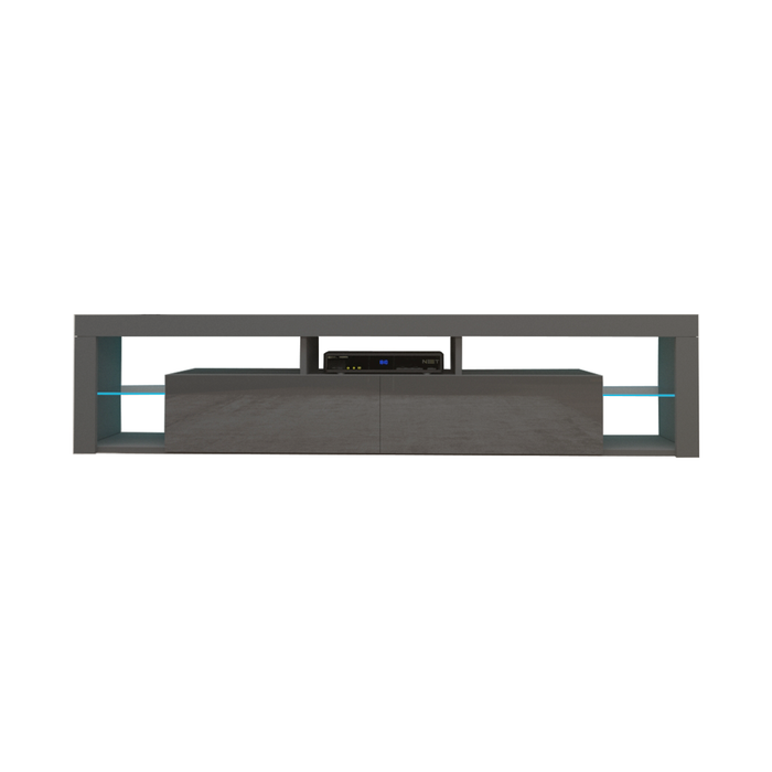 Milano 200 Wall Mounted Floating Modern 79" TV Stand - Gray