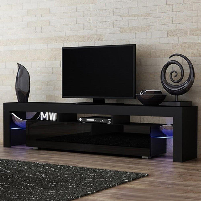 Milano 200 Modern 79" TV Stand - Black