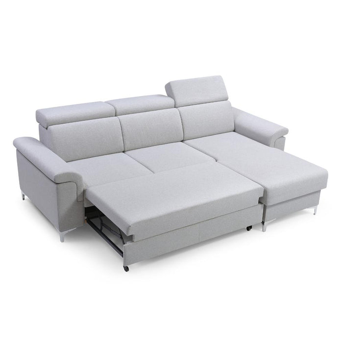 Vermont Reversible Sleeper Sectional Sofa with Storage - Gray