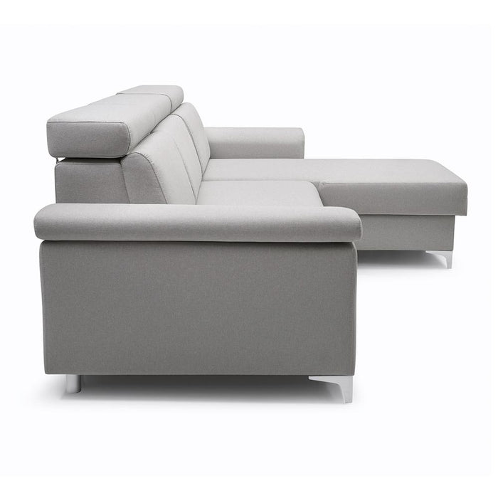 Vermont Reversible Sleeper Sectional Sofa with Storage - Gray