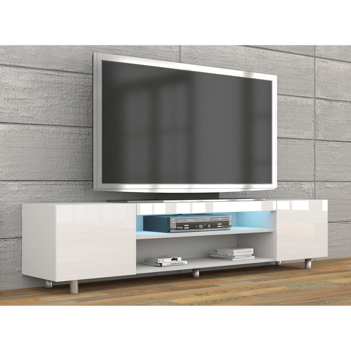 Boca Modern 75" TV Stand - White