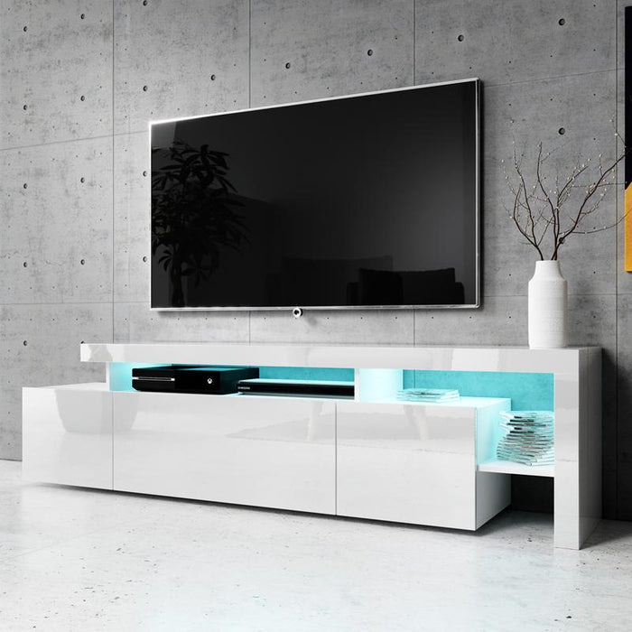 Indisio Modern 73" TV Stand - White