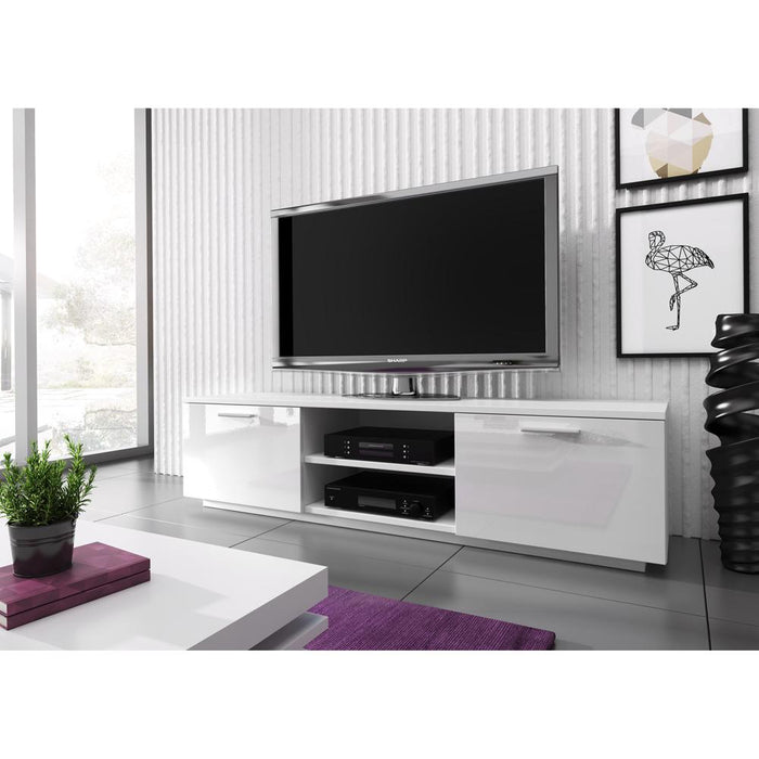 Kimi Mini Modern 63" TV Stand - White