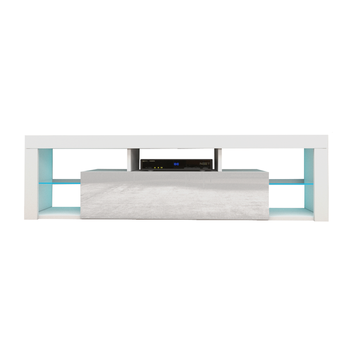 Milano 160 Wall Mounted Floating Modern 63" TV Stand - White