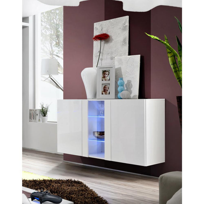 Fly Type-SBI Wall Mounted Floating Sideboard - White