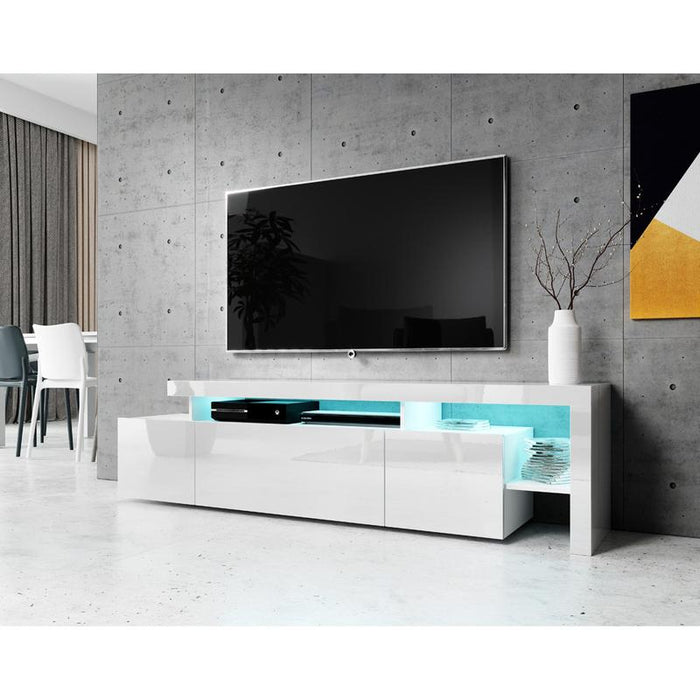 Indisio Modern 73" TV Stand - White