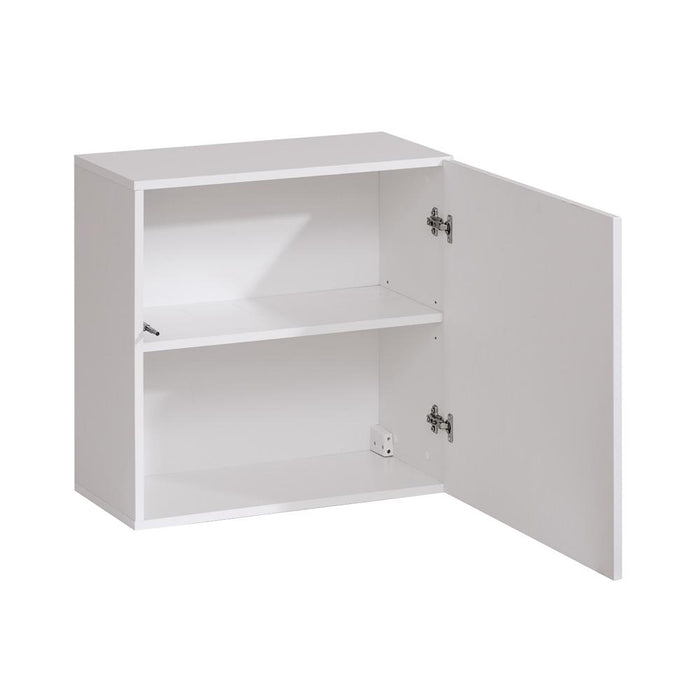 Fly Type-60 Wall Mounted Floating Bookcase Cabinet - White